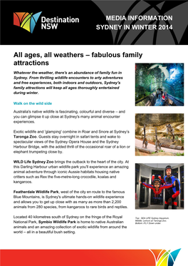 Ages, All Weathers – Fabulous Family Attractions