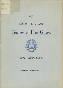 Second Company Governor's Foot Guard