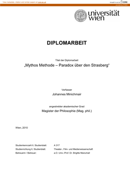 Diplomarbeit