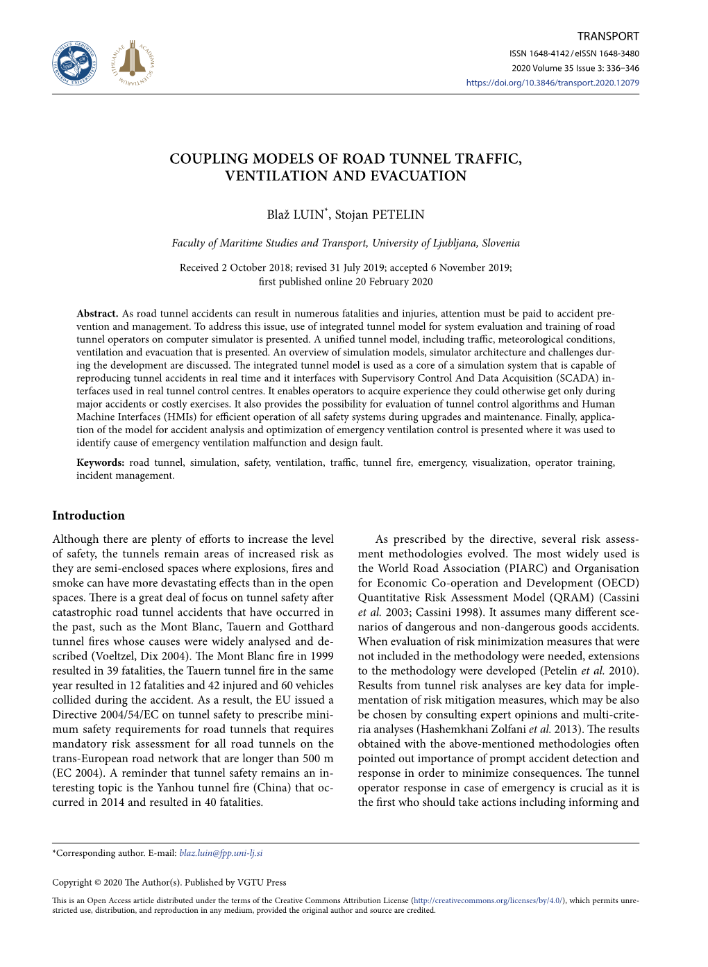 Coupling Models of Road Tunnel Traffic, Ventilation and Evacuation