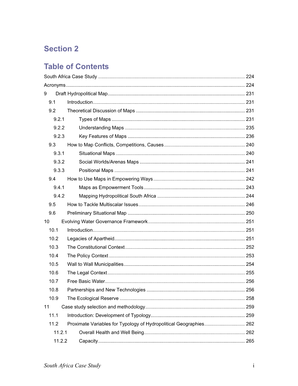 South Africa Case Study