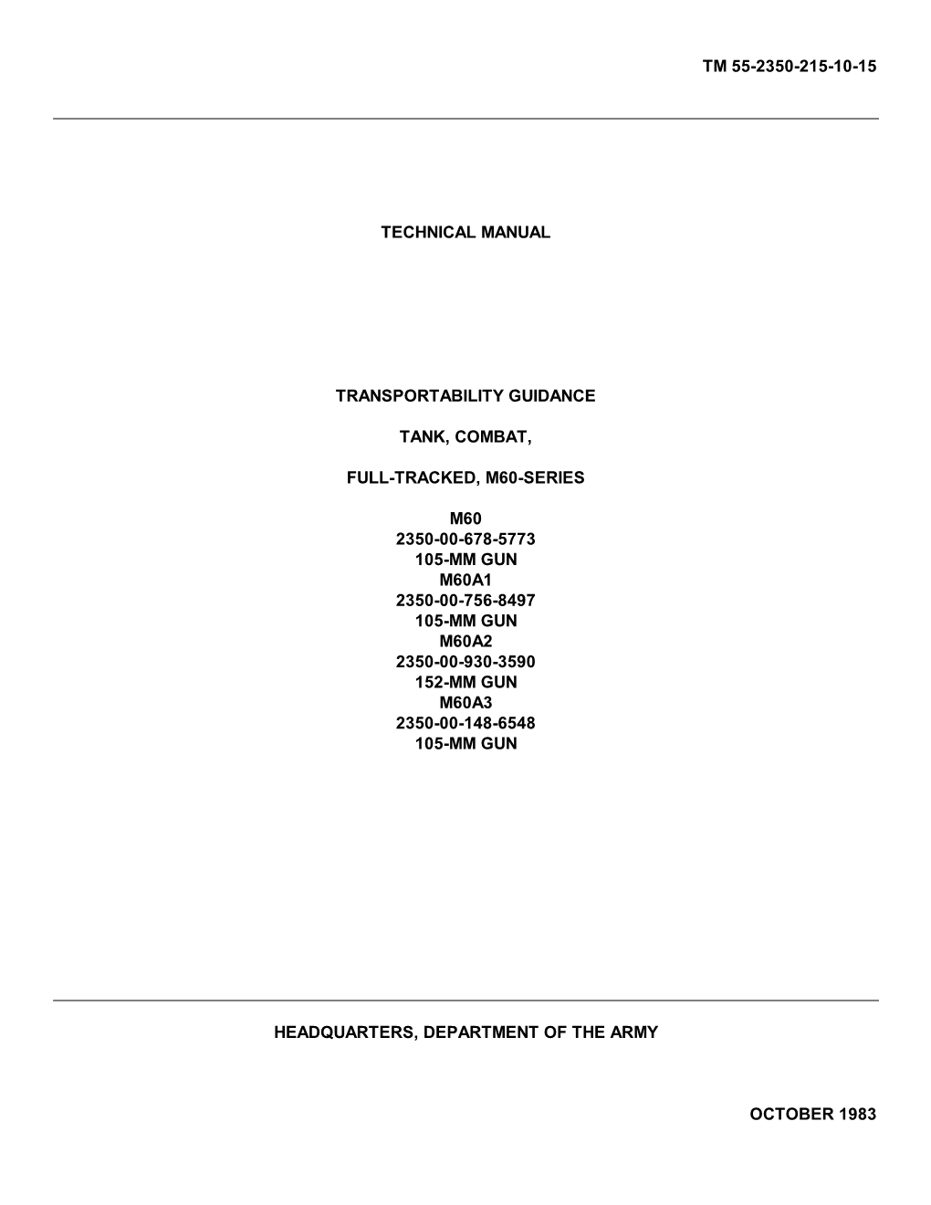 Tm 55-2350-215-10-15 Technical Manual