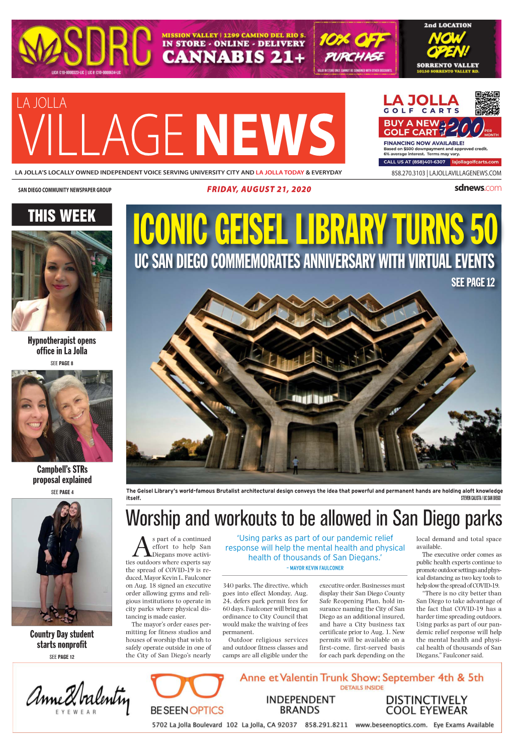 Iconic Geisel Library Turns 50 Uc San Diego Commemorates Anniversary with Virtual Events See Page 12