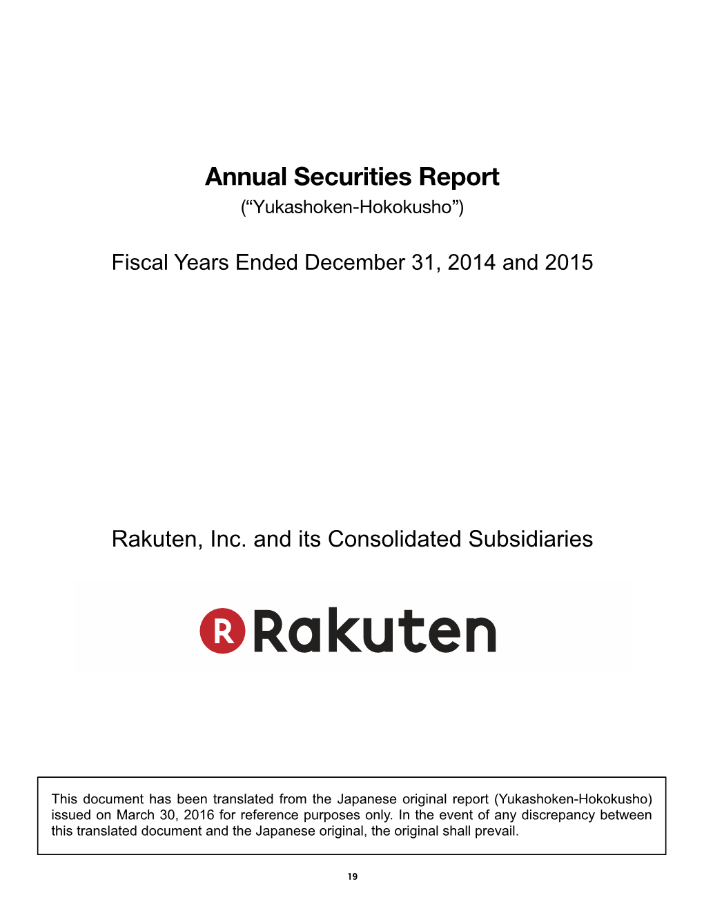 Consolidated Financial Statements