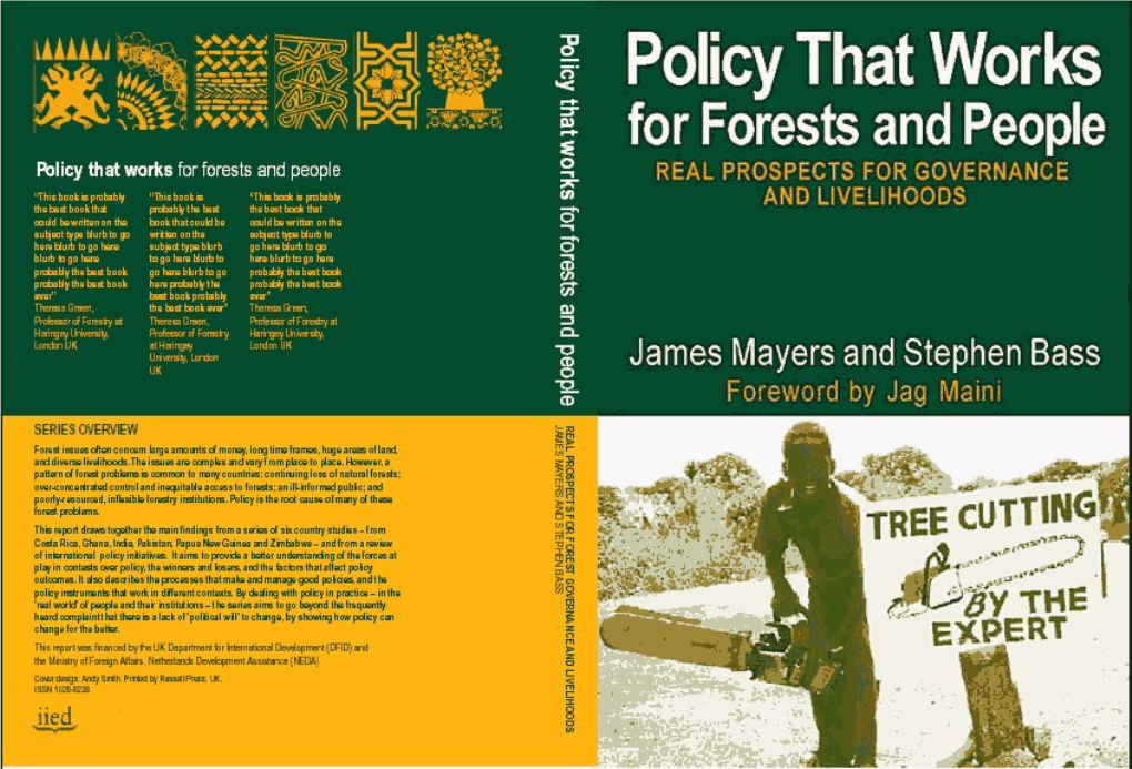 Policy That Works for Forests and People