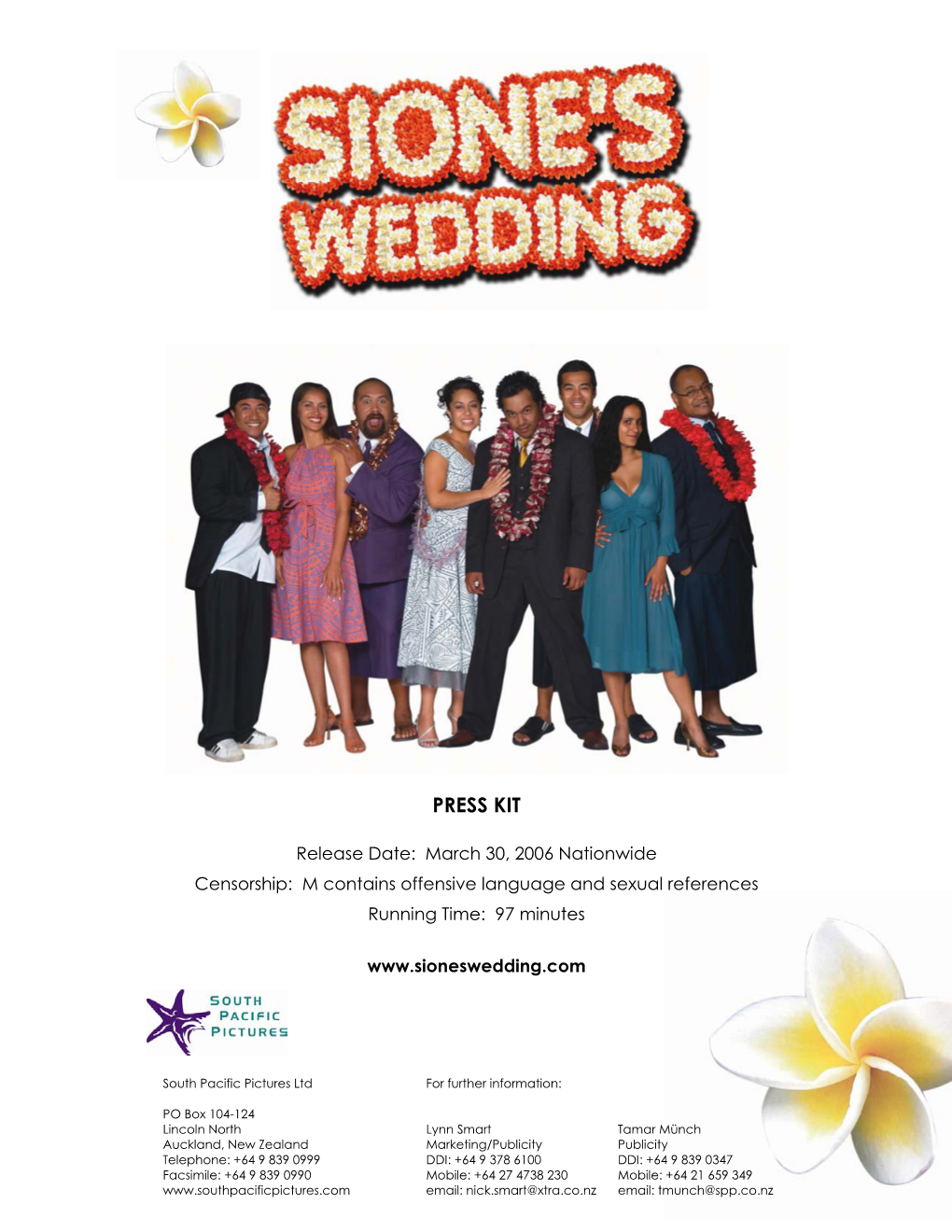 Sione's Wedding Press