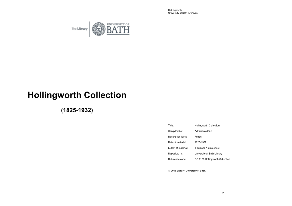 Hollingworth Collection