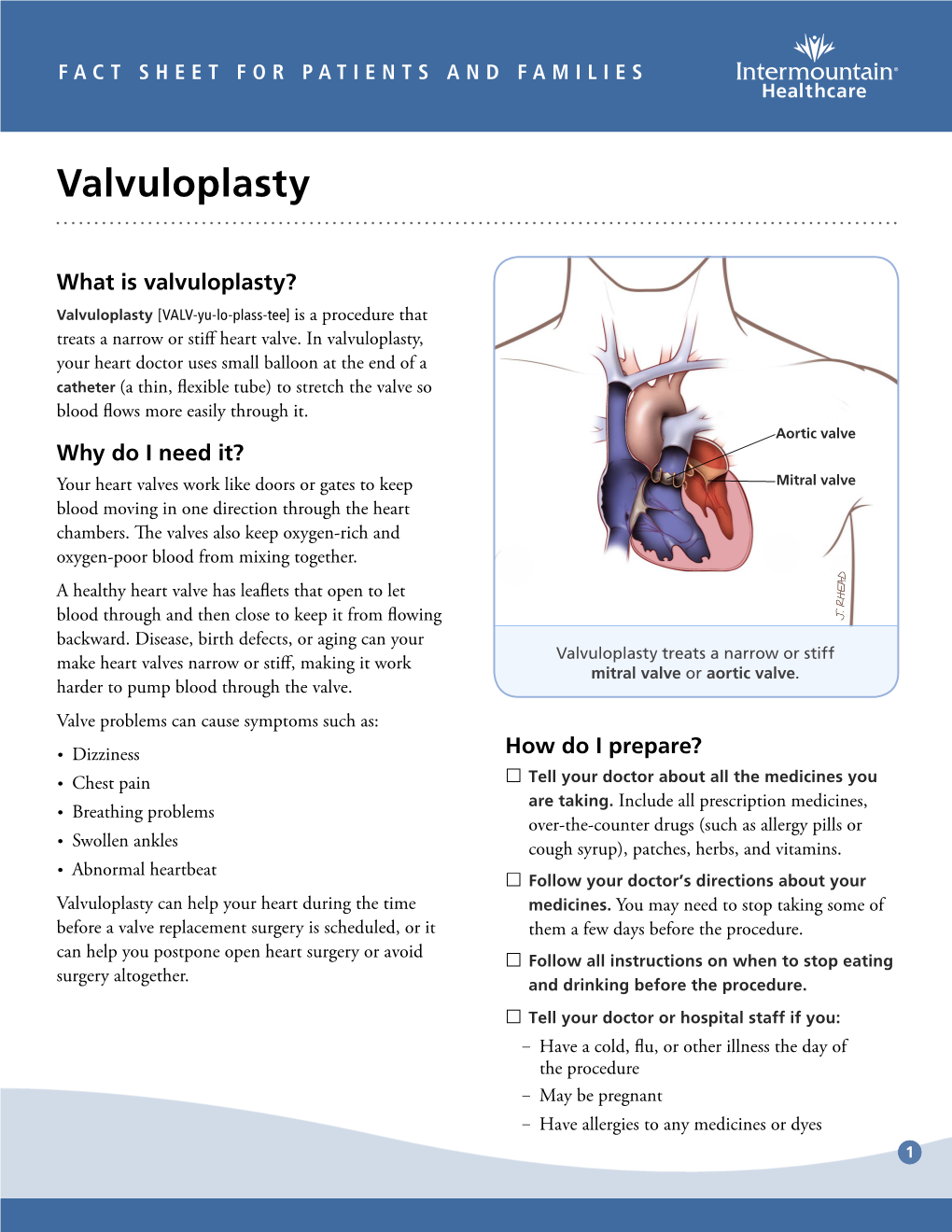 Valvuloplasty Fact Sheet