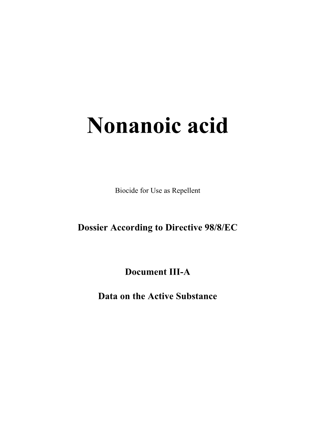 Nonanoic Acid