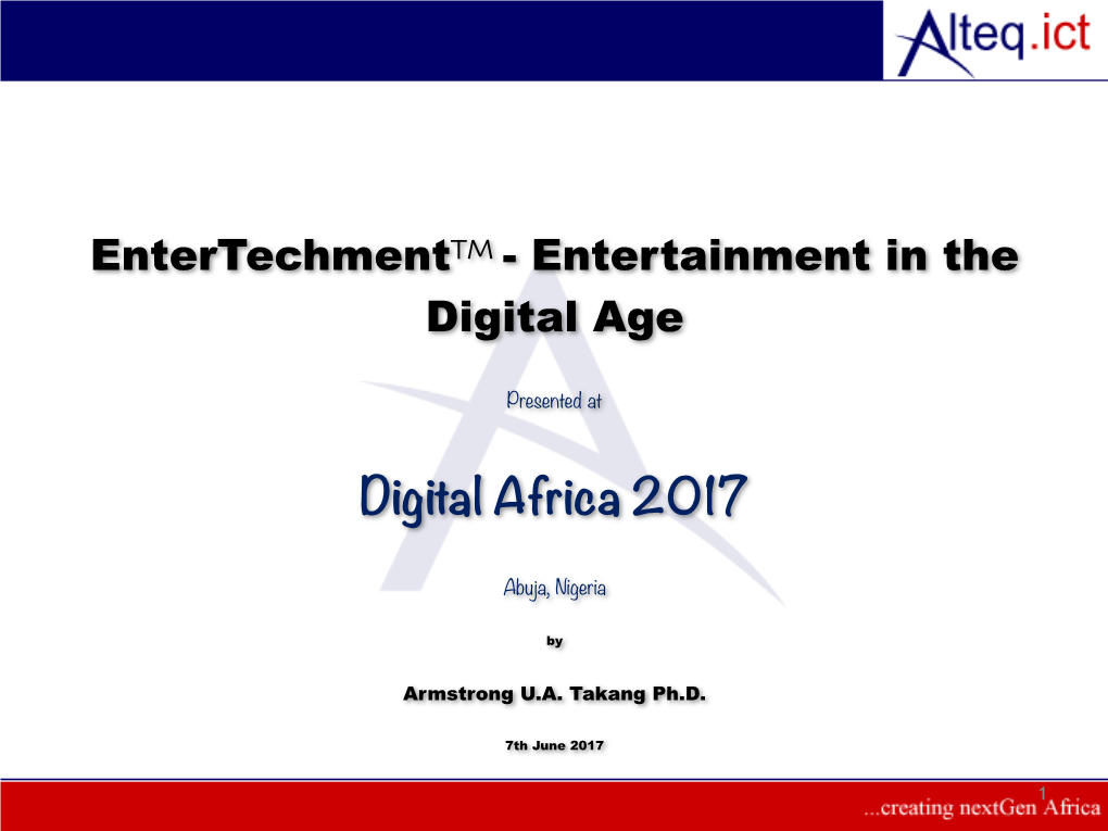 Digital Africa 2017 !