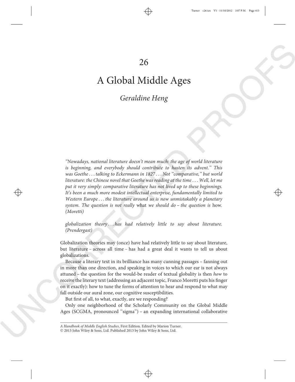 A Global Middle Ages