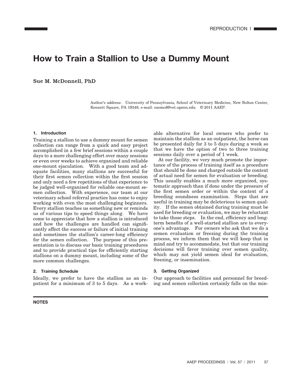 How to Train a Stallion to Use a Dummy Mount