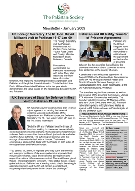 Newsletter - January 2009