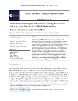 Journal of Public Interest Communications, Vol