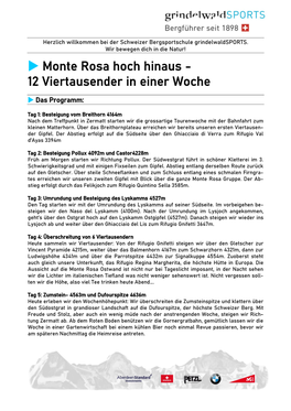 Monte Rosa Hoch Hinaus