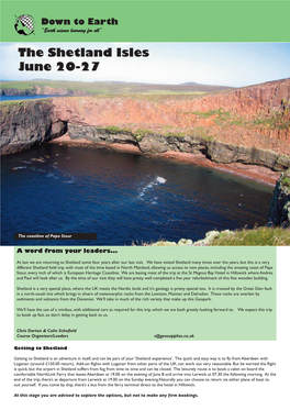 The Shetland Isles June 20-27