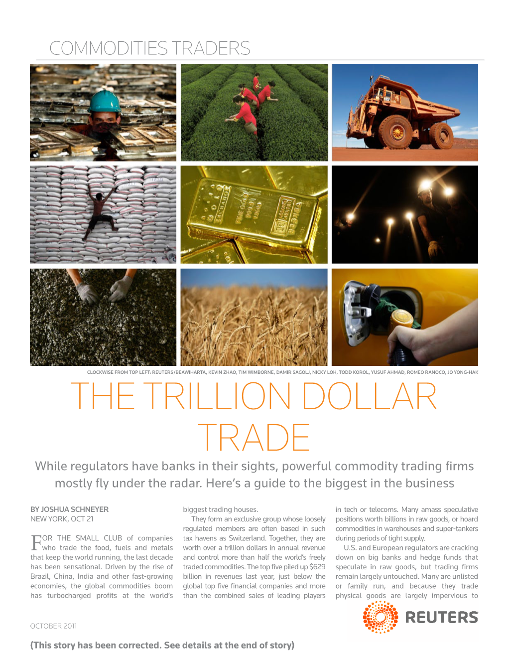 The Trillion Dollar Trade While Regulators Have Banks in Their Sights, Powerful Commodity Trading Firms Mostly Fly Under the Radar