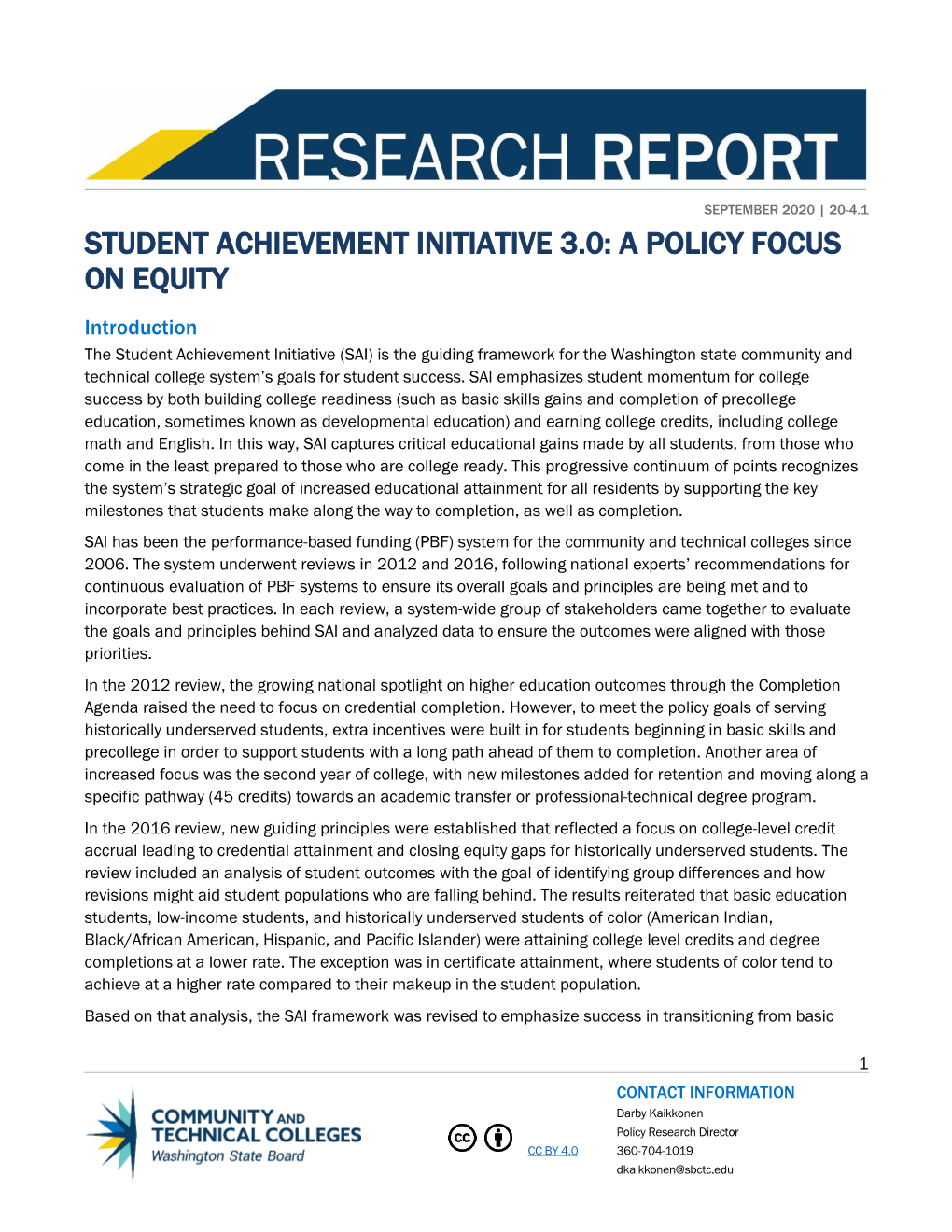 Sai 3.0 Equity Policy