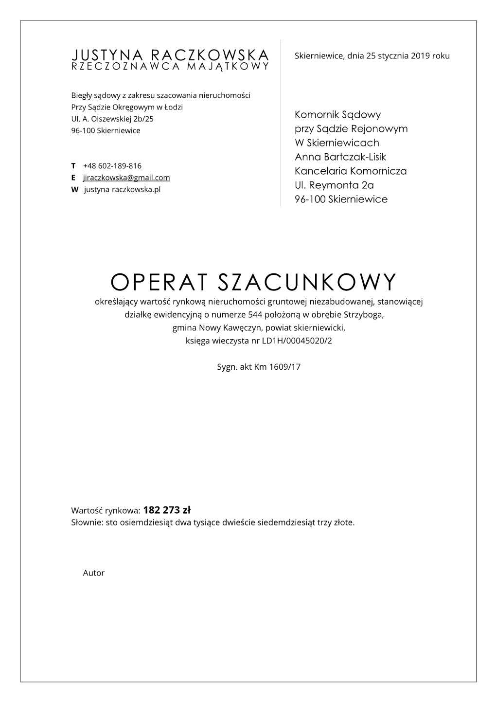 Operat Szacunkowy