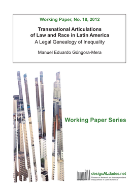 Góngora-Mera, Manuel Eduardo 2012: “Transnational Articulations of Law and Race in Latin America