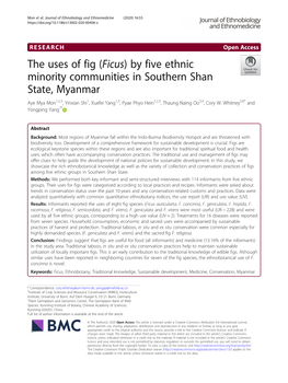 The Uses of Fig (Ficus) by Five Ethnic Minority Communities in Southern