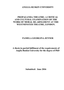 Propaganda Theatre : a Critical and Cultural Examination of the Work Of