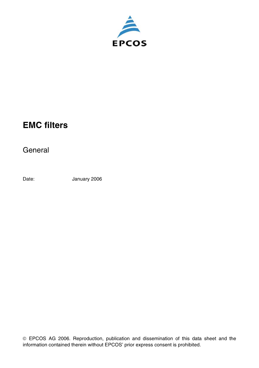 EMC Filters, General