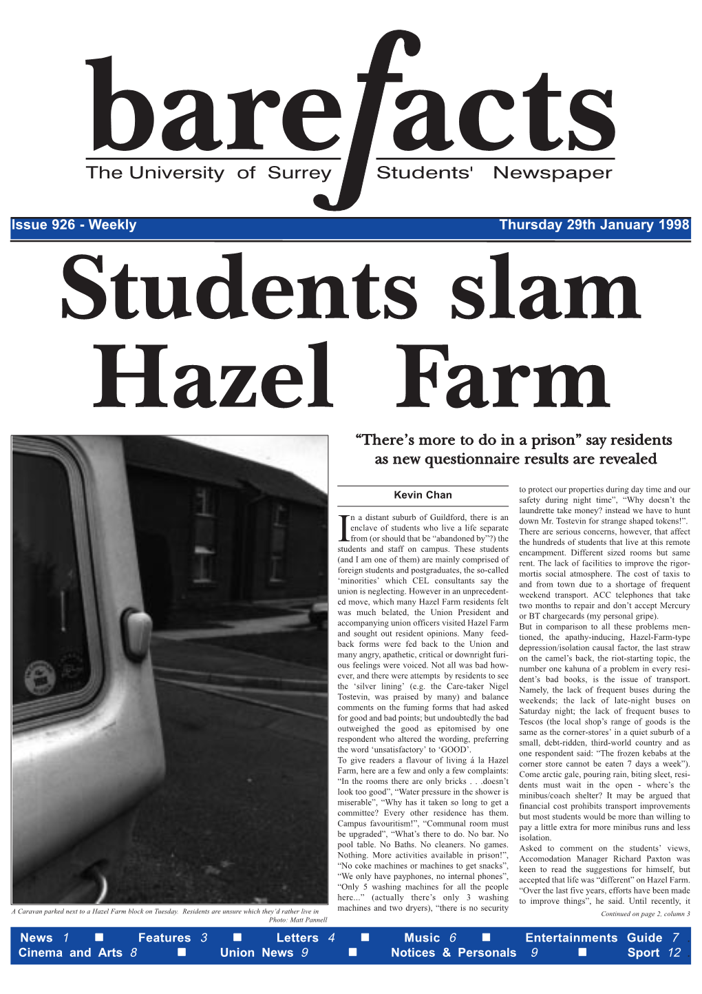 Students Slam Hazel Farm