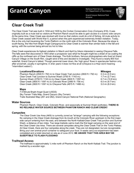 Clear Creek Trail