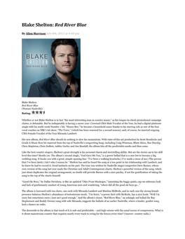 Blake Shelton: Red River Blue