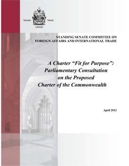 Parliamentary Consultation on the Proposed Charter of the Commonwealth