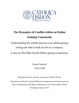 The Dynamics of Conflict Within an Online Gaming Community