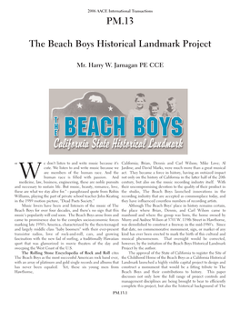 The Beach Boys Historical Landmark Project