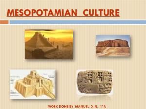 Mesopotamian Culture