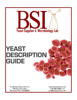 BSI Yeast and Brewing Bacteria Quick Reference ...Pg