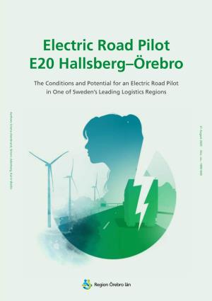 Electric Road Pilot E20 Hallsberg–Örebro
