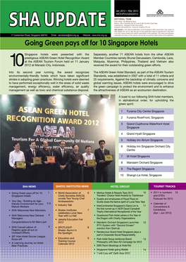 Going Green Pays Off for 10 Singapore Hotels