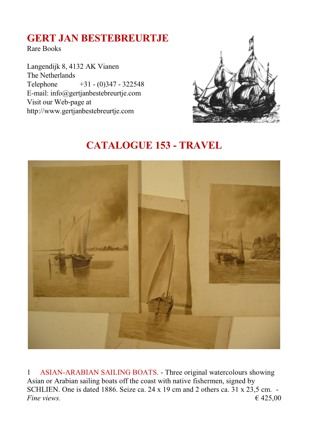 Gert Jan Bestebreurtje Catalogue