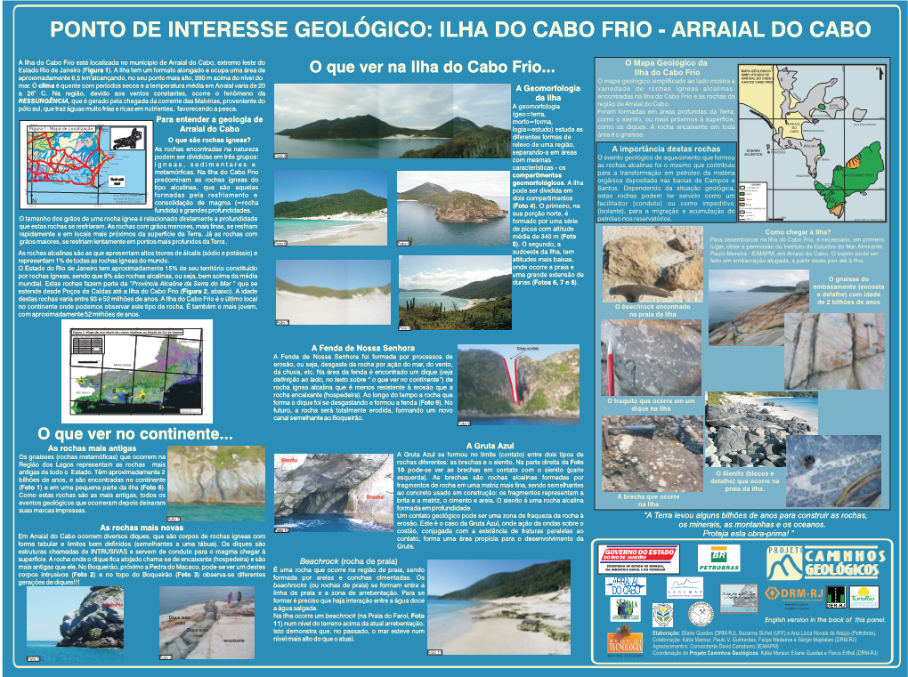 Ponto De Interesse Geológico: Ilha Do Cabo Frio - Arraial Do Cabo