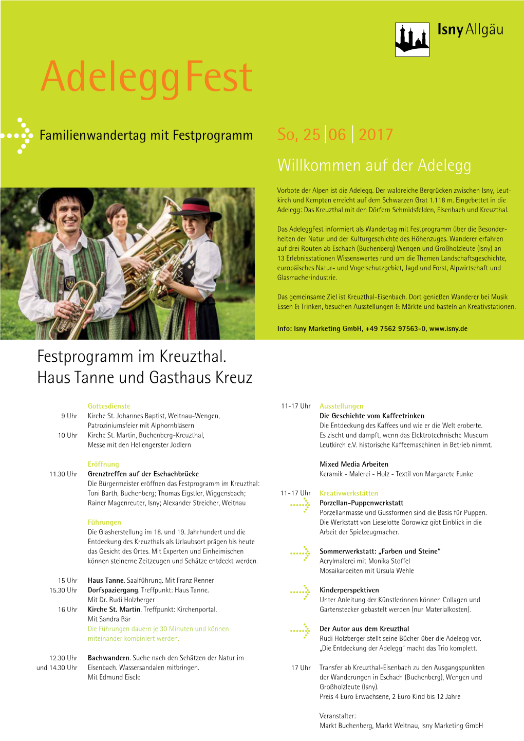 Adeleggfest > Familienwandertag Mit Festprogramm So, 25 |06 | 2017 Willkommen Auf Der Adelegg