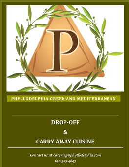 Drop-Off & Carry Away Cuisine