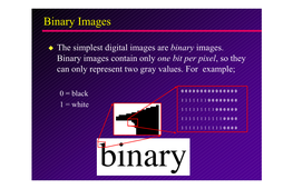 Binary Imagesimages
