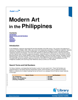 Modern Art in the Philippines