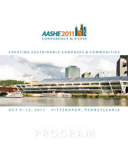 1 2 , 2 0 1 1 Pittsburgh , Pennsylvania Creating Sustainable Campuses