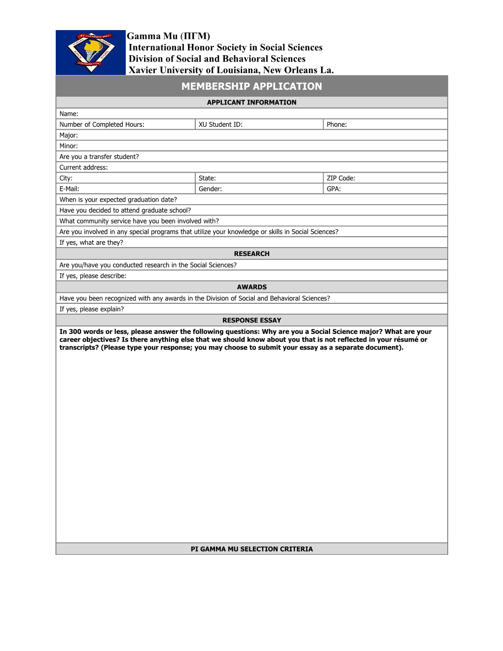Membership Application Form s9