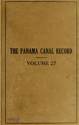 Panama Canal Record