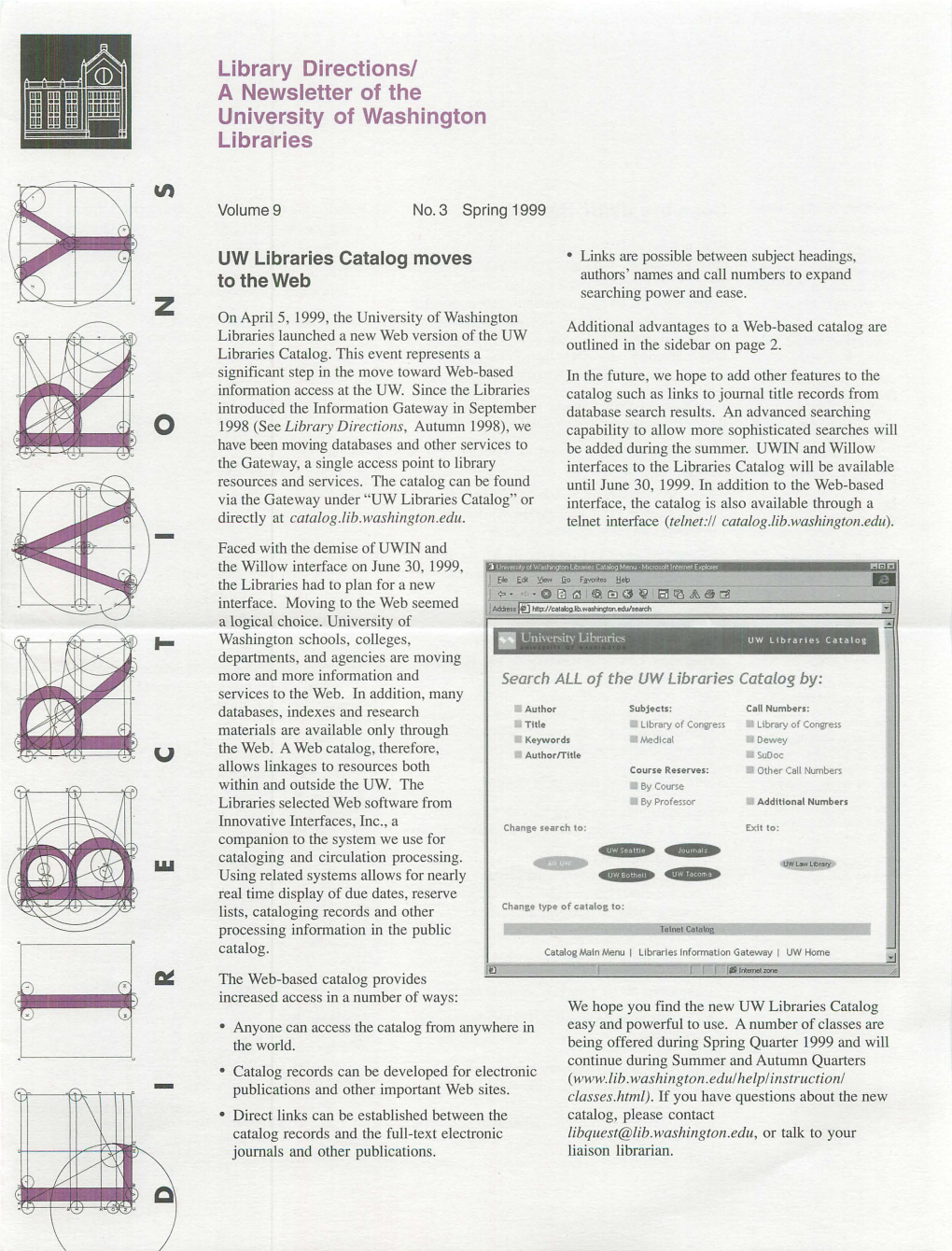 A Newsletter of the University of Washington Libraries