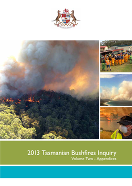 2013 Tasmanian Bushfires Inquiry, Volume