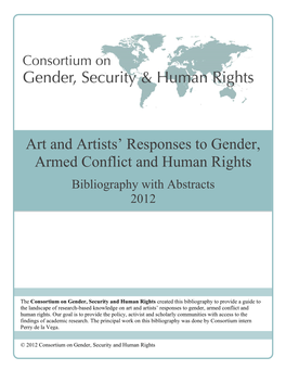 Art and Artists' Responses to Gender, Armed Conflict and Human Rights
