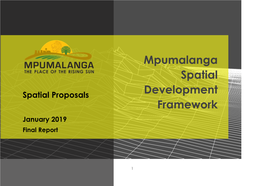 Mpumalanga Spatial Development Framework